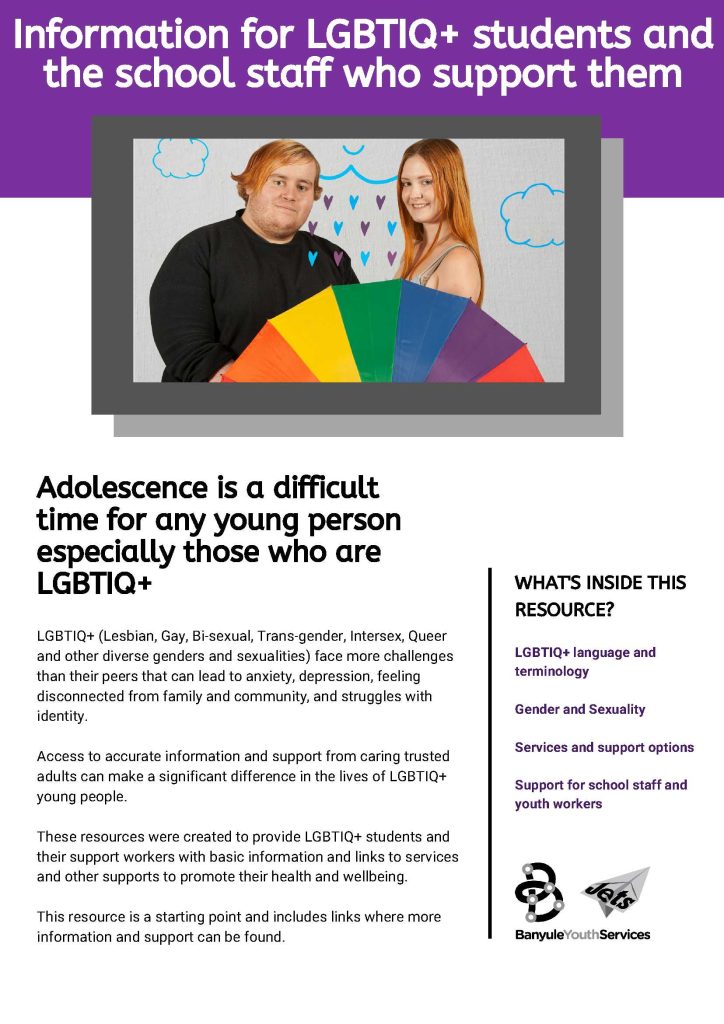 LGBTIQ+ Resources for Schools