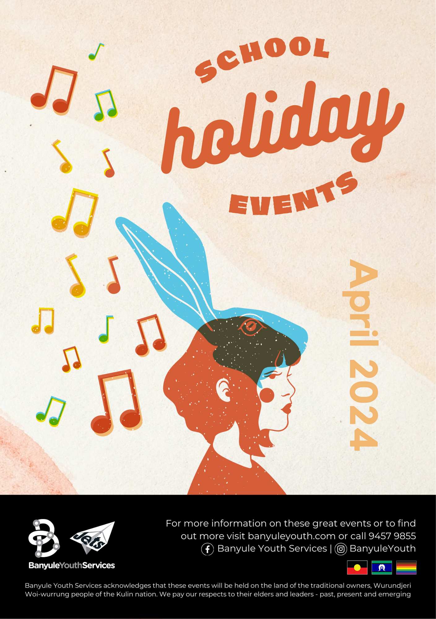school holiday events poster