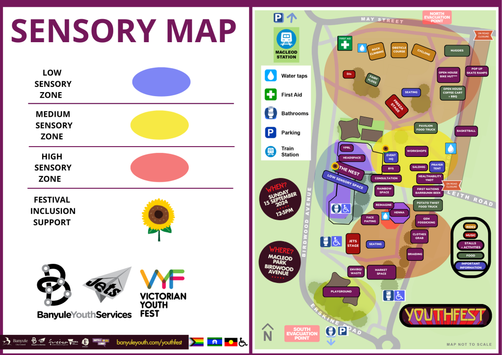 youthfest 2024 sensory map